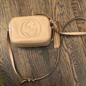 Gucci Tan Leather Crossbody Bag